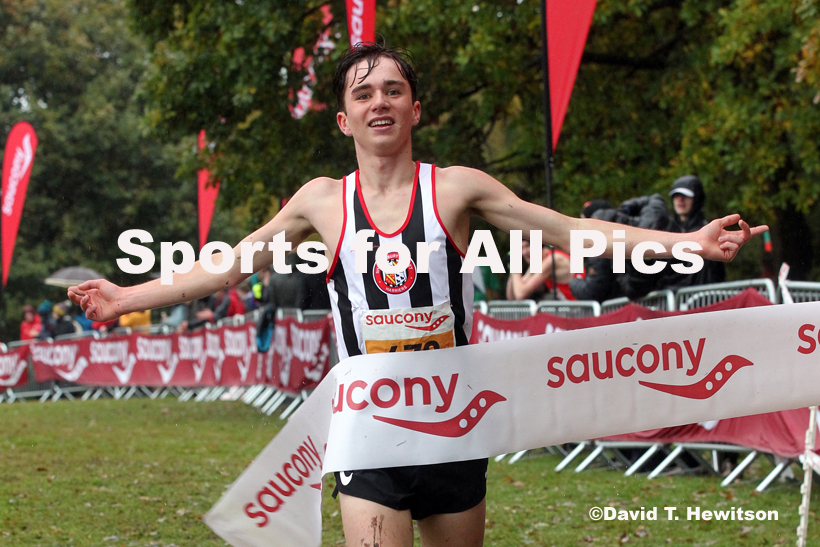 Junior men, National Cross Country Relay Champs., Berry Hill Park, Mansfield.  Photo: David T. Hewitson/Sports for All Pics